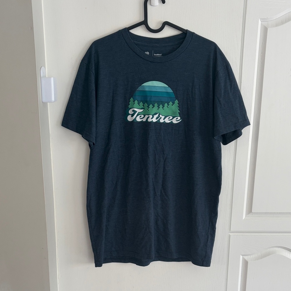 Tentree Men's Dark Blue Graphic Tee